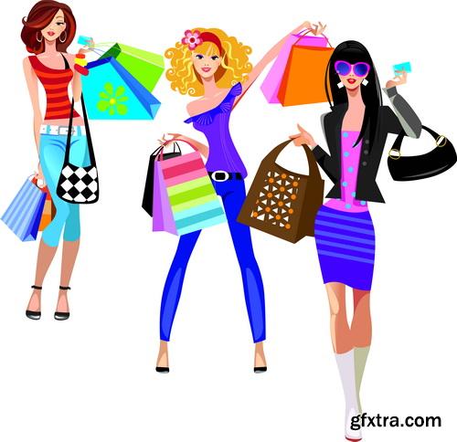 Fashion Girls Illustration #1, 25xEPS