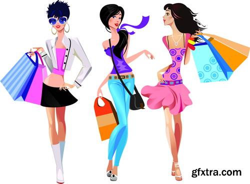 Fashion Girls Illustration #1, 25xEPS