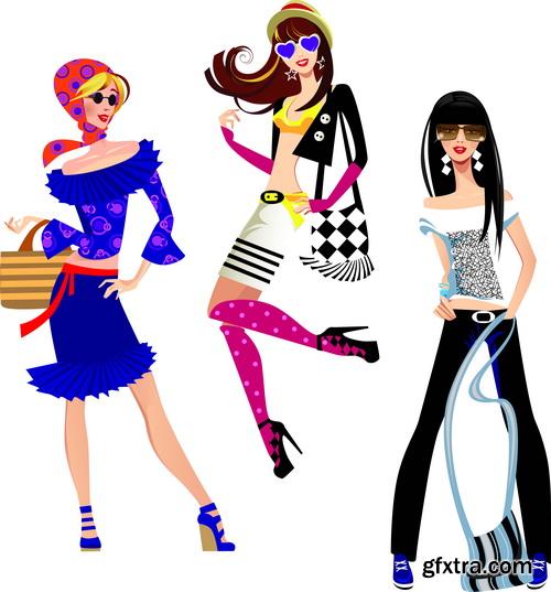 Fashion Girls Illustration #1, 25xEPS