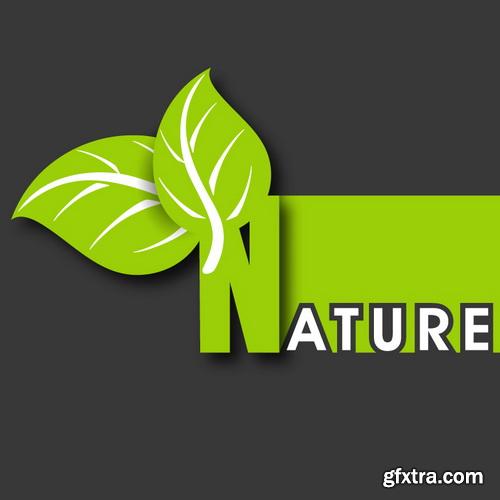 Green Leaves Backgrounds 25xEPS