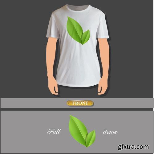 Green Leaves Backgrounds 25xEPS