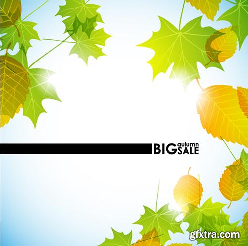 Green Leaves Backgrounds 25xEPS