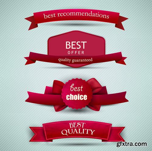 Retro Ribbon and Label, 25xEPS