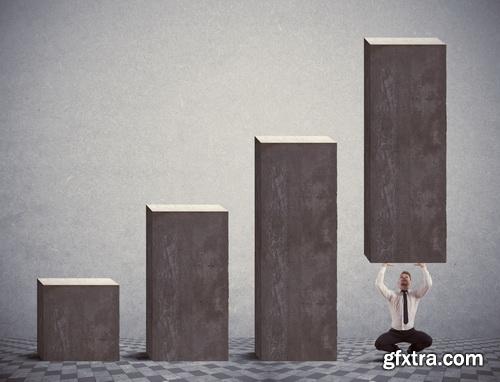 Businessman Stepping up 3, 25xJPG