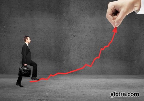 Businessman Stepping up 3, 25xJPG