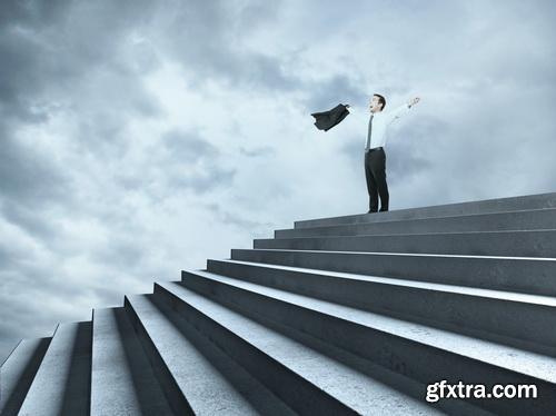 Businessman Stepping up 3, 25xJPG