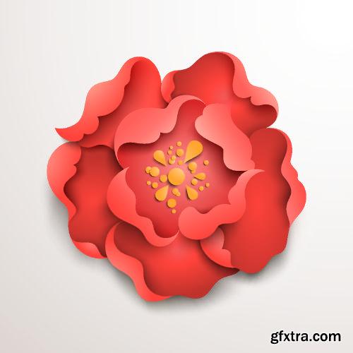 Floral Paper Vector Backgrounds 25xEPS