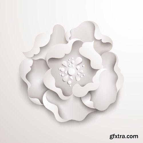 Floral Paper Vector Backgrounds 25xEPS