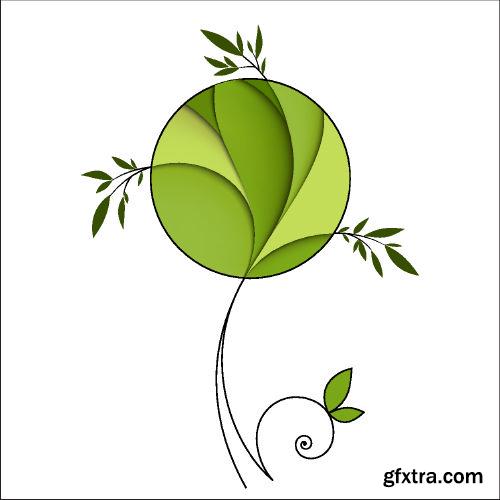 Floral Paper Vector Backgrounds 25xEPS