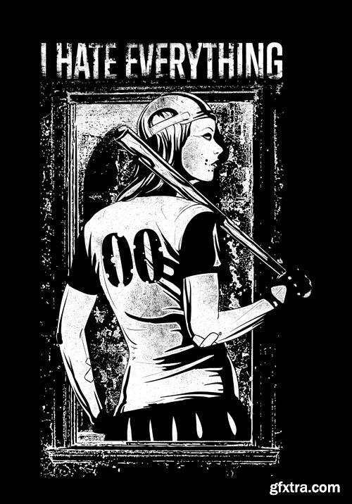 T-Shirt Design #8 - 25xEPS T-Shirt Design #8 - 25xEPS