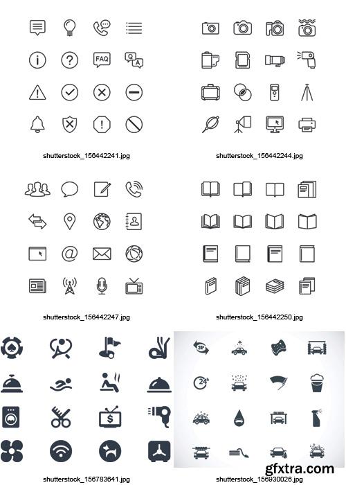 Amazing SS - Black &amp; White Icons 6, 25xEPS