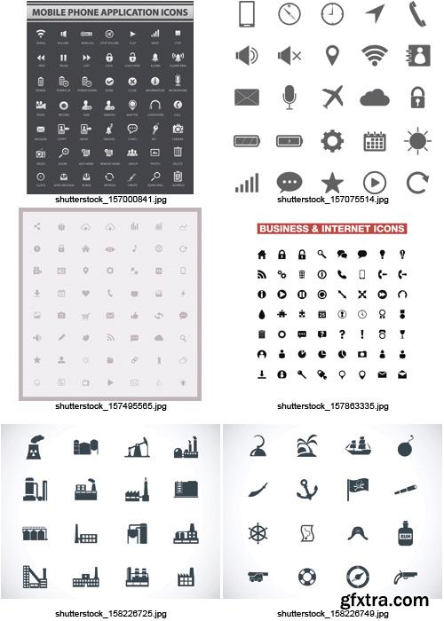 Amazing SS - Black &amp; White Icons 6, 25xEPS