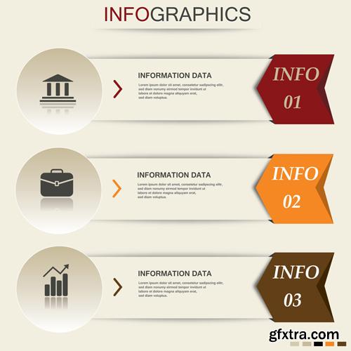 Collection of infographics vol.26, 25xEPS, AI