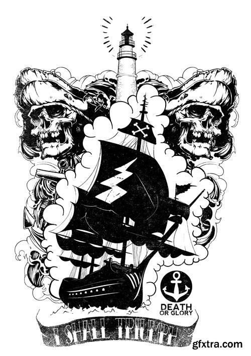 T-Shirt Design #10 - 25xEPS T-Shirt Design #10 - 25xEPS