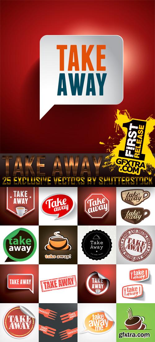 Take Away Stickers 25xEPS