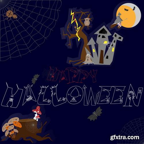 Halloween Background #3, 25xEPS