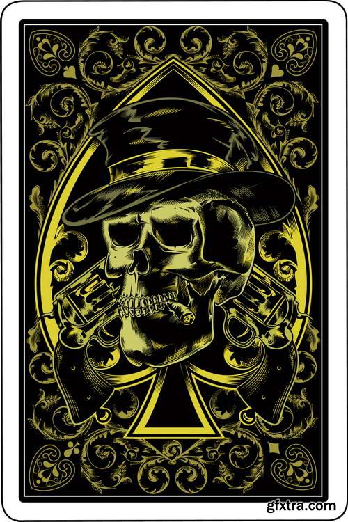 T-Shirt Skull Designs 50xEPS