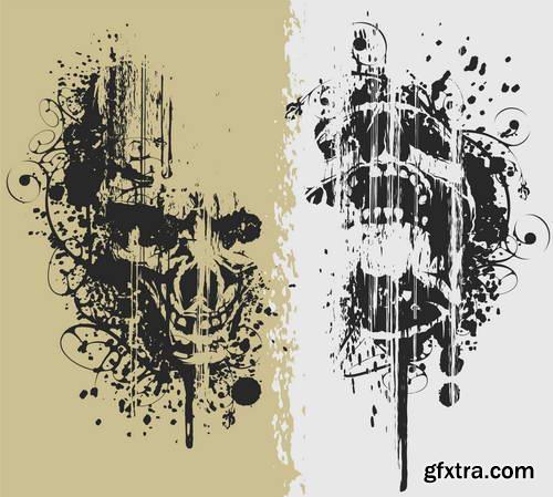 T-Shirt Skull Designs 50xEPS