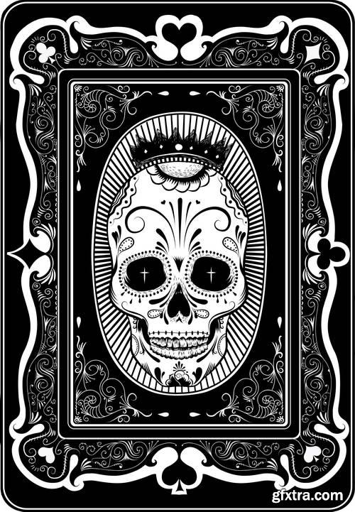 T-Shirt Skull Designs 50xEPS