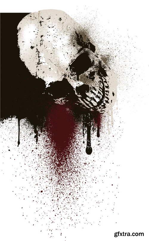 T-Shirt Skull Designs 50xEPS