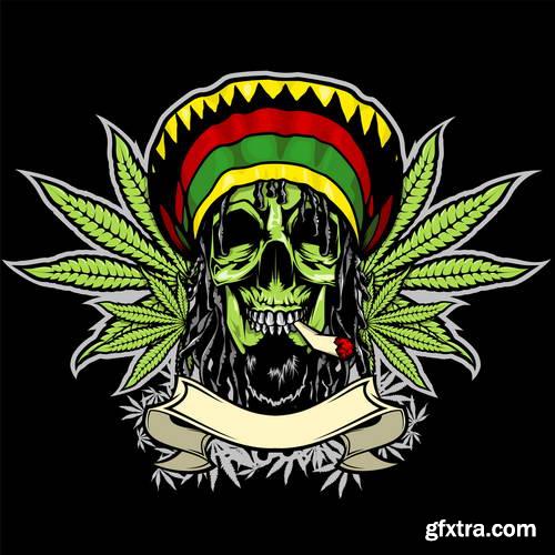 T-Shirt Skull Designs 50xEPS