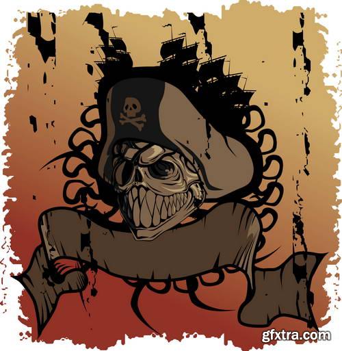 T-Shirt Skull Designs 50xEPS