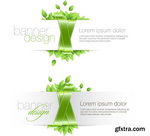 Green Leaves Background #3, 25xEPS