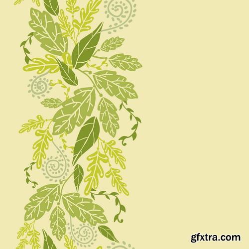 Green Leaves Background #3, 25xEPS