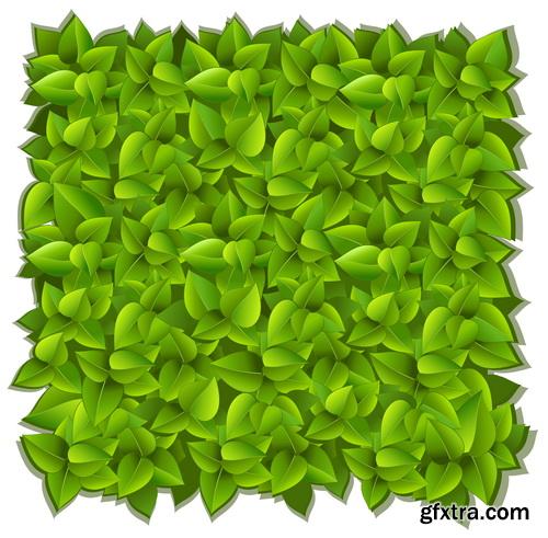 Green Leaves Background #3, 25xEPS