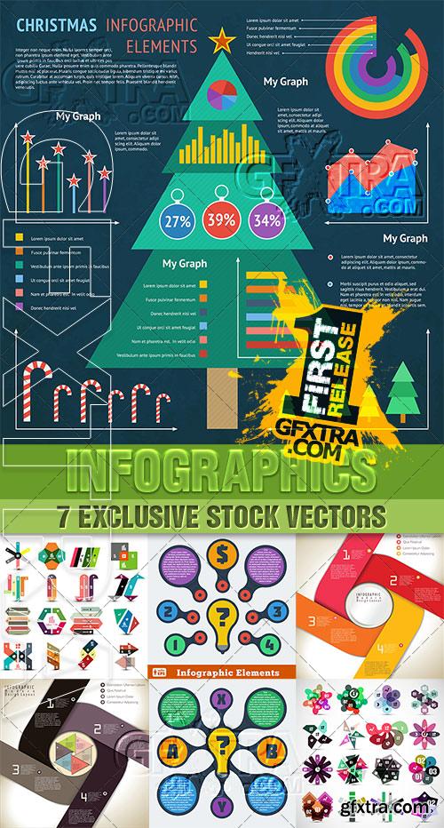Design templates for enterprises, infographics 5 - VectorImages