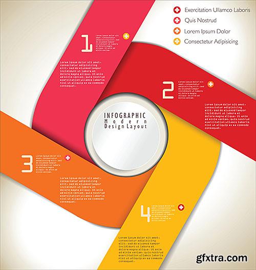 Design templates for enterprises, infographics 5 - VectorImages