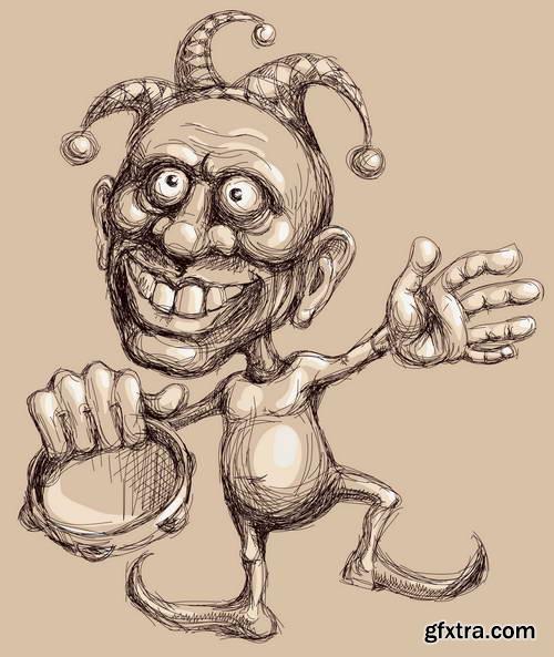 Hand Drawing Illustrations 17xEPS