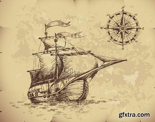 Hand Drawing Illustrations 17xEPS