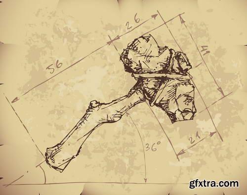 Hand Drawing Illustrations 17xEPS