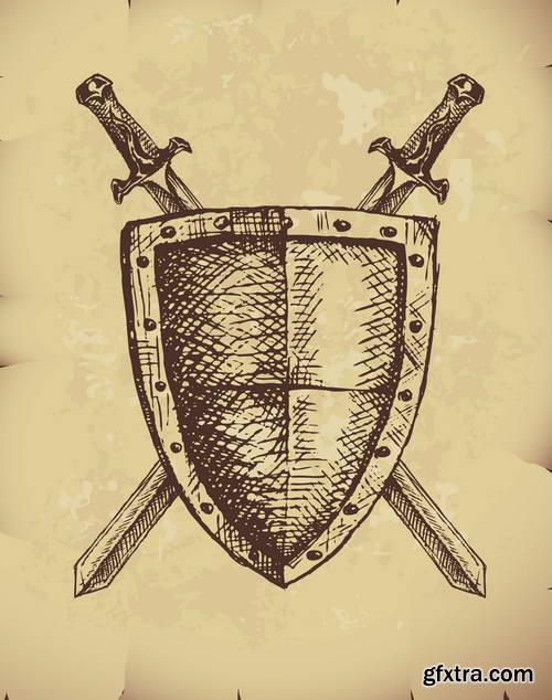 Hand Drawing Illustrations 17xEPS