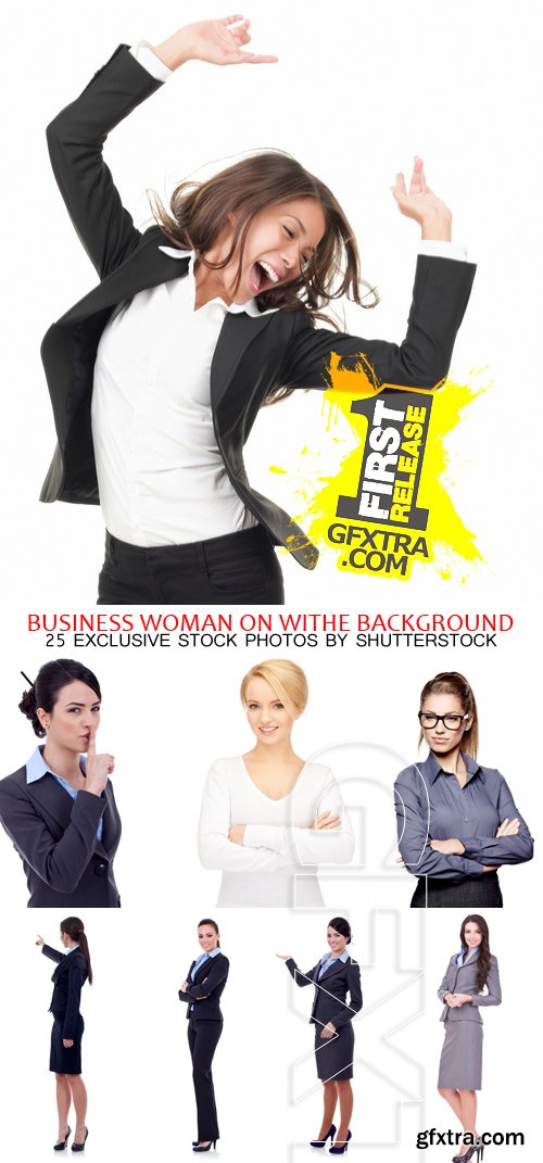 Amazing SS - Business Woman on White background, 25xJPGs Amazing SS - Business Woman on White background, 25xJPGs