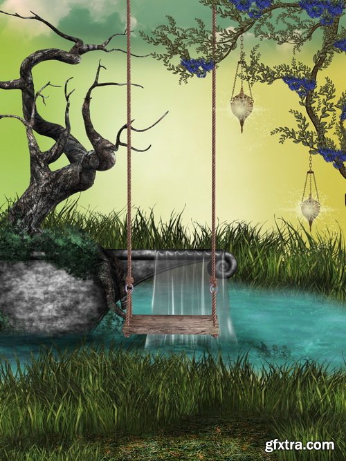 Fantasy Backdrop #1, 25xJPG