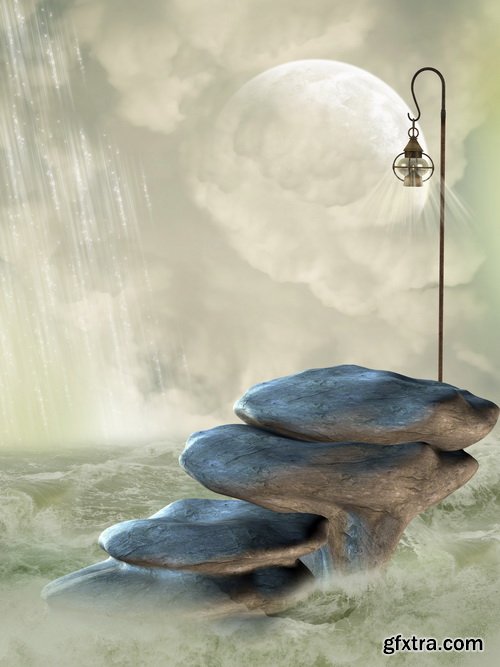 Fantasy Backdrop #1, 25xJPG