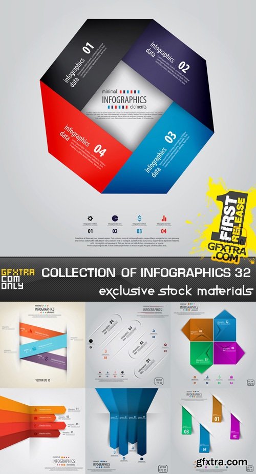 Collection of infographics vol.32, 25xEPS