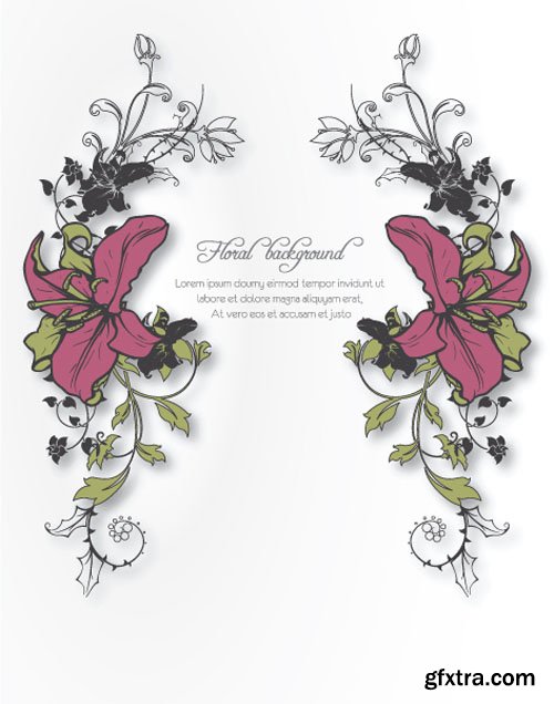 Floral Illustrations Set #2, 25xEPS