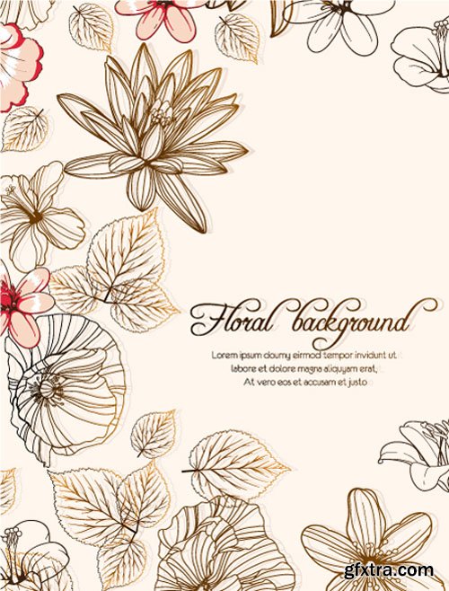Floral Illustrations Set #2, 25xEPS