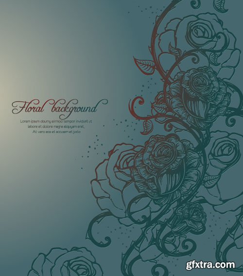 Floral Illustrations Set #2, 25xEPS