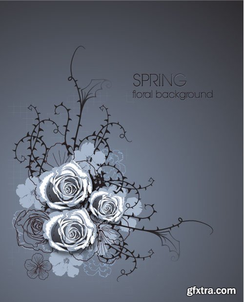 Floral Illustrations Set #2, 25xEPS