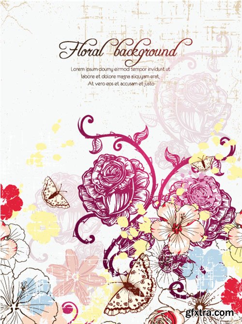 Floral Illustrations Set #2, 25xEPS