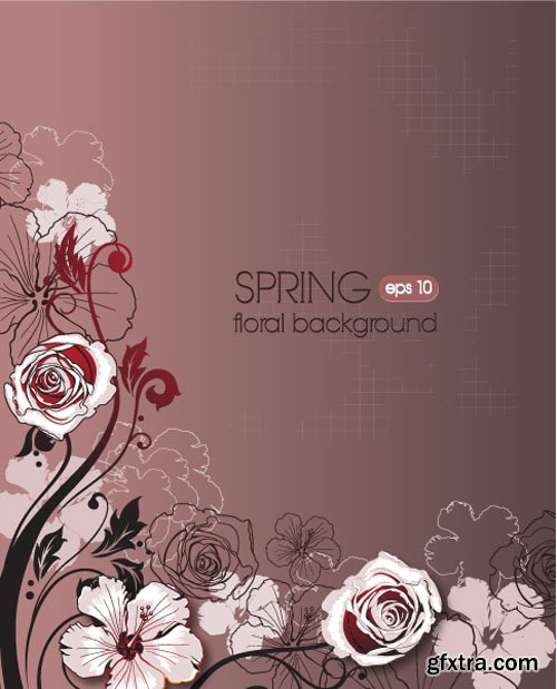 Floral Illustrations Set #2, 25xEPS