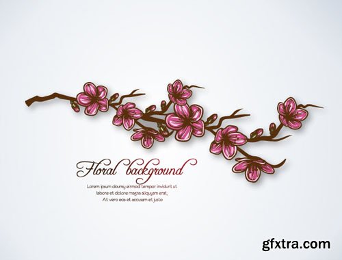 Floral Illustrations Set #2, 25xEPS