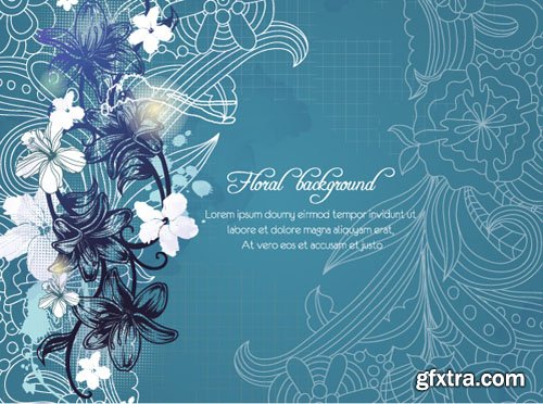 Floral Illustrations Set #2, 25xEPS