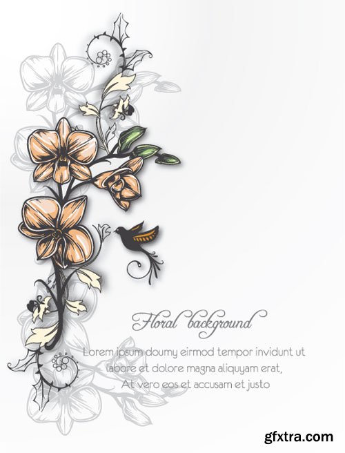 Floral Illustrations Set #2, 25xEPS