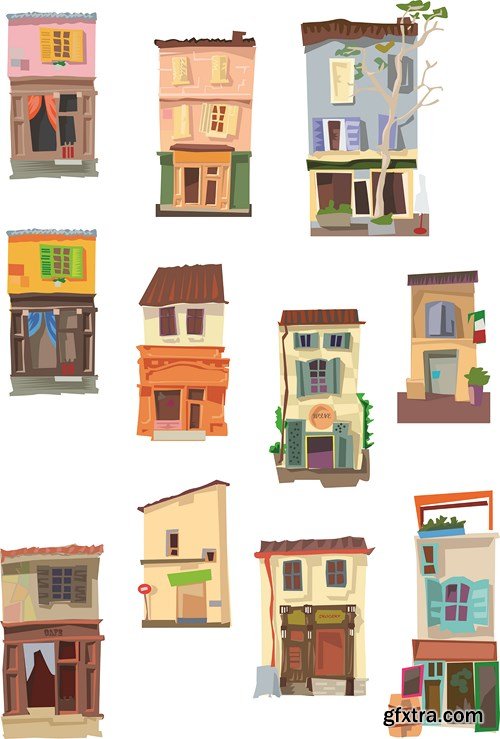 Animated Buildings, 25xEPS
