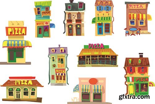 Animated Buildings, 25xEPS